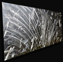 LARGE METAL Art Modern silver contemporary Origina