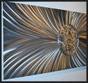 LARGE wall decor ABSTRACT METAL ART Long modern SL