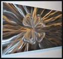 shiny Metal Wall Decor classy Art Sculpture Modern