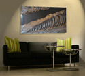 sea wave graphic Metal Modern Abstract Wall Art Sc