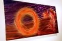 Modern artwork violet new abstract metal painting 