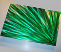 36" Green Plant Metal Abstract Painting Wall Decor