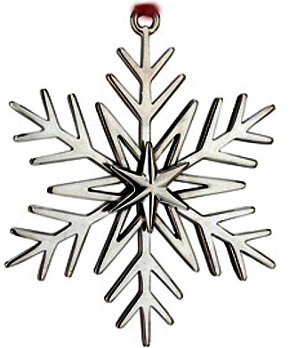 Sterling Ornament 2011 Lunt Christmas Snowflake23r