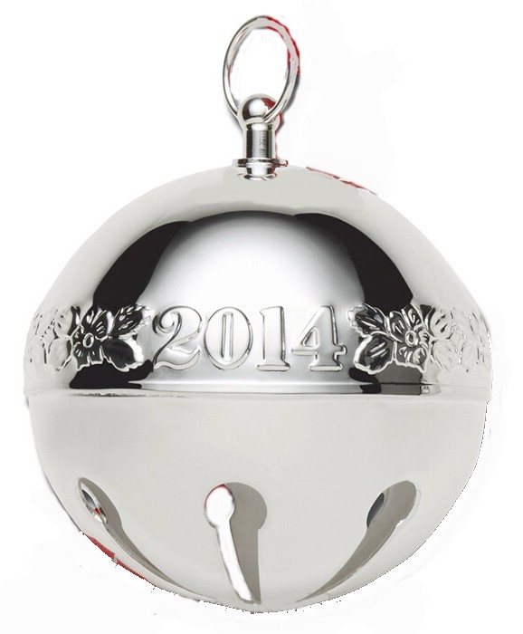 2014 Silver Plated Wallace Sleigh Bell Christmas O