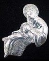 Madonna & Child Sterling Christmas Ornament 1988 H