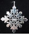 Snowflake dated 1995 Sterling Christmas Ornament H