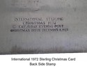 Sterling Christmas Card  Norman Rockwell Scene 197