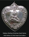 Wallace Grande Baroque Heart 1993 Sterling Christm