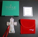 Towle Cross with Holly 1994 Sterling Silver Christ