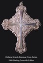 Wallace Grande Baroque Cross 1999 Sterling Christm