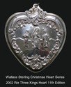 Wallace Grande Baroque Heart 2002 Sterling Christm