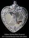 Wallace Grande Baroque Heart 2011 Sterling Christm