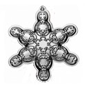 Snowflake Sterling Christmas Ornament 2013 Wallace