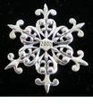 Snowflake Sterling Christmas Ornament 2000 Hand & 