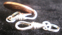Sterling Silver Swivel with Sterling Split Ring 1 