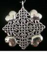 Heart Celtic Weave Sterling Christmas Ornament 200