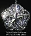 Rose Tiara Star 2002 Gorham Sterling Silver Christ