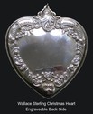 Heart Sterling Christmas Ornament 2012 Wallace Gra