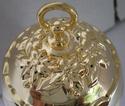 Gold Plated Ornament Christmas Holly Bell Reed & B