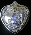 Wallace Grande Baroque Heart 1998 Sterling Christm