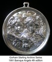 Sterling Ornament Gorham Archive 1991 Baroque Ange