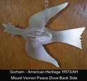 Mount Vernon Peace Dove Sterling Ornament American