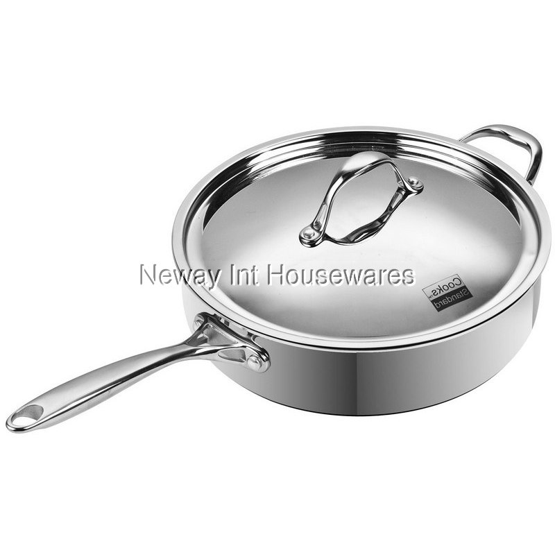 Cooks Standard Classic 5 Quart/11 Stainless Steel Deep Saute Pan