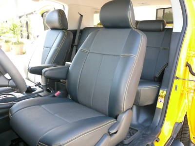 Premium Seat Covers : Toyota Tundra Crewmax 07-10 Clazzio Leather Seat