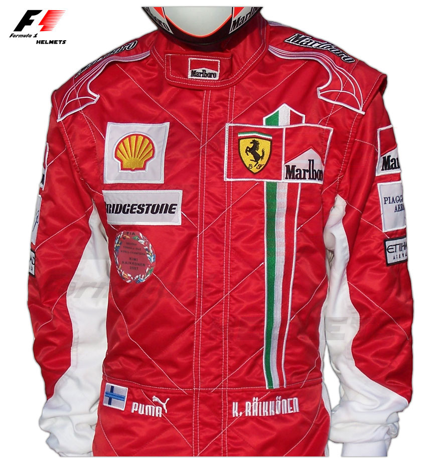f1-helmets.net : Kimi Raikkonen 2008 RACING SUIT - Formula 1