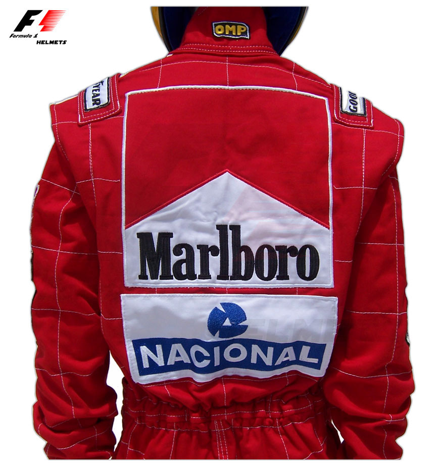 F1-helmets.net : Ayrton Senna 1991 RACING SUIT - FORMULA 1