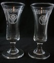 2 YAGERMEISTER Shot Glass Drinking Alcohol Liquor 