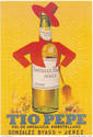 POSTCARD WINE JEREZ TIO PEPE AD. NMH NEW