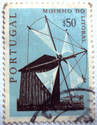 PORTUGAL1971 WINDMILL STAMP 50 centavos