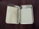 LUCKY STRIKE GRAY METALLIC TIN / EMPTY FROM SPAIN 