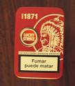 LUCKY STRIKE RED METALLIC TIN / EMPTY FROM SPAIN N