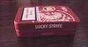 LUCKY STRIKE RED METALLIC TIN / EMPTY FROM SPAIN N