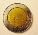 COIN L 500 SAN ITALY 1992 MINT 