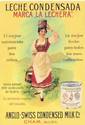 POSTCARD WOMAN / SWISS CONDENSED MILK SPAIN AD NMH