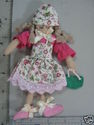 Single Side Flat back Fabric Doll, Sew on Crafts N