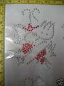 Hot Fix Iron on Appliques, Rhinestud Heat Transfer