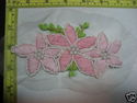 Sew On Crochet Patch, Flower Applique With Mesh Ba