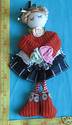 Single Side Flat back Fabric Doll, Sew on Crafts N