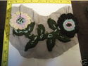 Sew On Crochet Patch, Flower Applique With Mesh Ba
