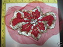 Sew On Crochet Patch, Flower Applique With Mesh Ba