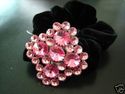 Rhinestone Stone Pony Tail Holder Hair Band Scrunc