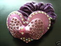 Rhinestone Pony Tail Holder Hair Band Scrunchy Acr