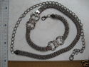 Metal Chain Belts with Rhinestones, Cloth Accessor