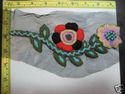 Sew On Crochet Patch, Flower Applique With Mesh Ba