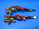 Rhinestone Hair Pins, Hair Clips, per pair set