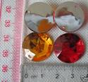 Round Shape Acrylic Stone sewing for Button 20mm 2
